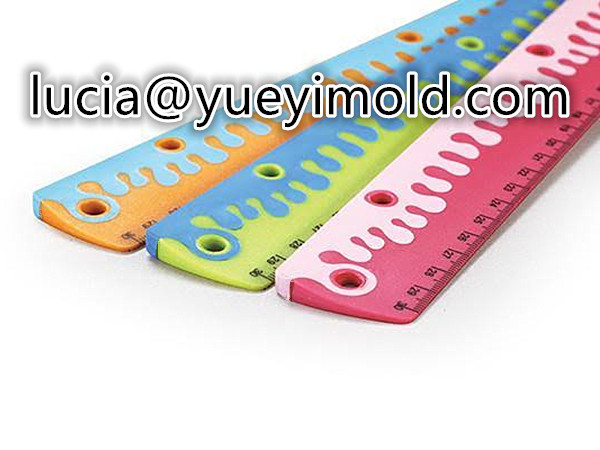 two shot plastic millimeter ruler mold – china quality 2k molds maker
